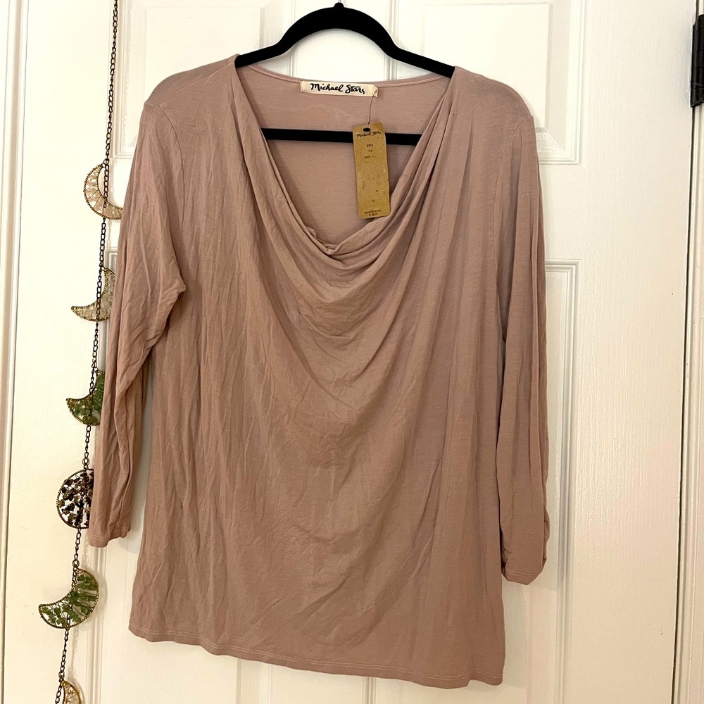 Michael Stars Cowl Neck Top